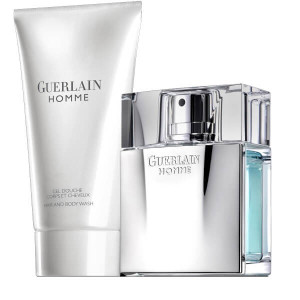 Guerlain Homme Комплект (EDT 80ml + SG 75ml) Travel за Мъже - Img 3