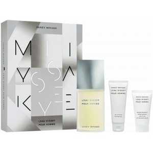 Issey Miyake L'Eau D'Issey Pour Homme Set (EDT 125ml + AS Balm 75ml + SG 75ml) за Мъже - Img 1