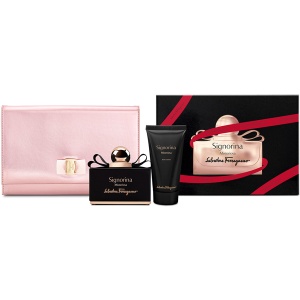 Salvatore Ferragamo Signorina Misteriosa Комплект (EDP 100ml + BL 50ml + Poche) за Жени