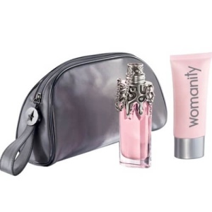 Thierry Mugler Womanity Комплект (EDP 50ml + BL 100ml + Чанта) за Жени