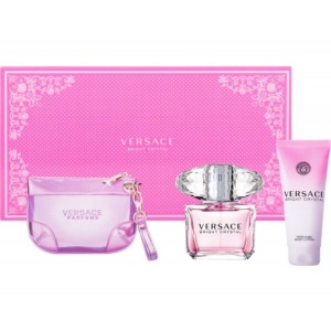 Versace Bright Crystal Комплект (EDT 90ml + BL 100ml + Чанта) за Жени