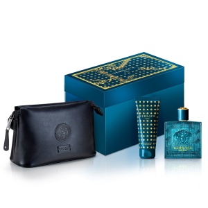 Versace Eros Комплект (EDT 100ml + Shower Gel 100ml + Bag) за Мъже - Img 1