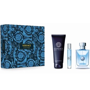 Versace Pour Homme Комплект (EDT 100ml + EDT 10ml + SG 150ml) за Мъже