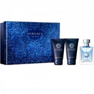 Versace Pour Homme Комплект (EDT 50ml + Shower Gel 50ml + Shampoo 50ml) за Мъже