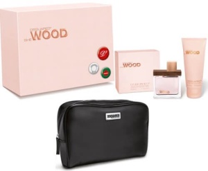 Dsquared2 She Wood Комплект (EDP 50ml + Body Lotion 100ml +Bag) за Жени - Img 1