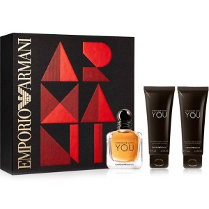 Emporio Armani Stronger With You Комплект (EDT 50ml + SG 75ml + SG 75ml) за Мъже