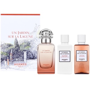 Hermes Un Jardin Sur La Lagune Комплект (EDT 50ml + BL 40ml + SG 40ml) за Мъже и Жени - Img 1