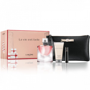 Lancome La Vie Est Belle Комплект (EDP 50ml + Body Lotion 50ml + Mascara 2ml + Bag) за Жени - Img 2