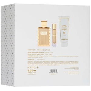 Lattafa The Kingdom Men Комплект (EDP 100ml + EDP 12ml + SG 100ml) за Мъже