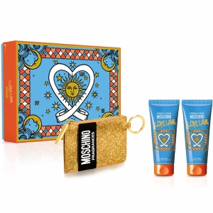 Moschino Cheap & Chic I Love Love Комплект (EDT 100ml + BL 100ml + SG 100ml + Card Holder) за Жени