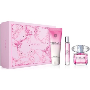Versace Bright Crystal Комплект (EDT 90ml + EDT Roll On 10ml + SG 150ml) за Жени
