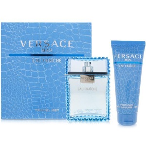 Versace Man Eau Fraiche Комплект (EDT 100ml + SG 100ml) за Мъже