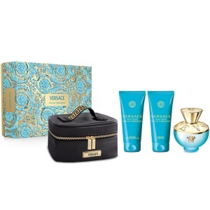 Versace Pour Femme Dylan Turquoise Комплект (EDT 100ml + BL 100ml + SG 100ml + Bag) за Жени