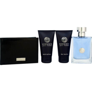 Versace Pour Homme Комплект (EDT 100ml + AS Balm 50ml + SG 50ml + Портфейл) за Мъже - Img 4
