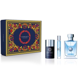 Versace Pour Homme Комплект (EDT 100ml + EDT 10ml + Deo Stick 75ml) за Мъже
