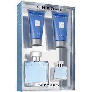 Azzaro Chrome Комплект (EDT 50ml + EDT 7ml + AS Balm 50ml + SG 50ml) за Мъже