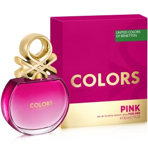 Benetton Colors de Benetton Pink EDT 80ml за Жени БЕЗ ОПАКОВКА - Img 3