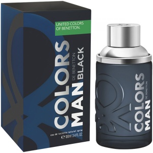 Benetton Colors Man Black EDT 100ml за Мъже БЕЗ ОПАКОВКА - Img 3