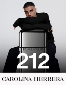 Carolina Herrera 212 VIP Black Elixir EDP 50ml за Мъже - Img 2