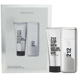 Carolina Herrera 212 VIP Men Комплект (EDT 100ml + Shower Gel 100ml) за Мъже
