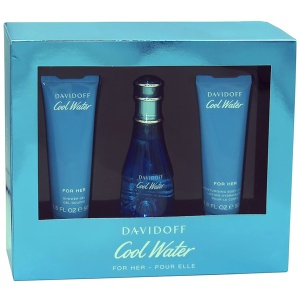 Davidoff Cool Water Комплект (EDT 50ml + BL 50ml + SG 50ml) за Жени