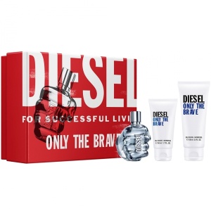 Diesel Only The Brave Комплект (EDT 75ml + SG 100ml + SG 50ml) за Мъже