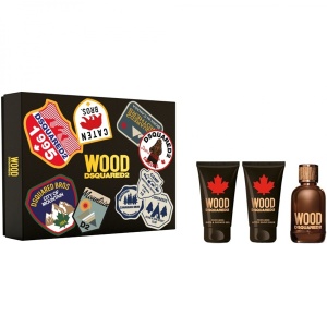Dsquared2 Wood for Him Комплект (EDT 50ml + AS Balm 50ml + SG 50ml) за Мъже