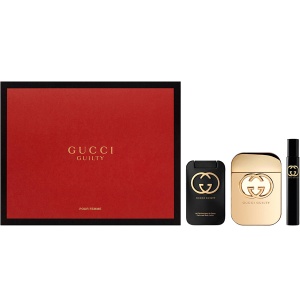 Gucci Guilty Комплект (EDT 75ml + EDT 7.5ml + BL 100ml) за Жени - Img 1