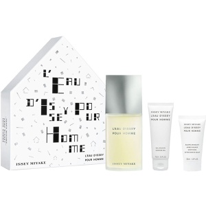 Issey Miyake L'Eau D'Issey Pour Homme Комплект (EDT 125ml + AS Balm 50ml + SG 75ml) за Мъже