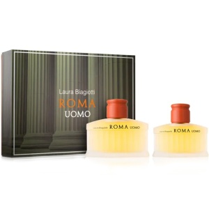 Laura Biagiotti Roma Uomo Комплект (EDT 125ml + After Shave Lotion 75ml) за Мъже - Img 1