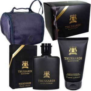 Trussardi Black Extreme Комплект (EDT 50ml + SG 100ml + Bag) за Мъже