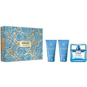 Versace Man Eau Fraiche Комплект (EDT 50ml + AS Balm 50ml + Shower Gel 50ml) за Мъже - Img 1