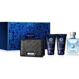 Versace Pour Homme Комплект (EDT 100ml + AS Balm 50ml + SG 50ml + Портфейл) за Мъже - Img 1