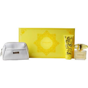 Versace Yellow Diamond Комплект (EDT 90ml + BL 100ml + Bag) за Жени - Img 3