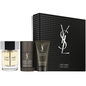 YSL L'Homme Комплект (EDT 100ml + SG 50ml + Deo Stick 75ml) за Мъже