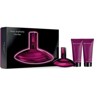 Calvin Klein Deep Euphoria Комплект (EDP 100ml + BL 100ml + SG 100ml) за Жени