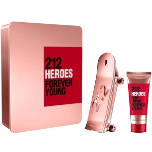 Carolina Herrera 212 Heroes For Her Комплект (EDP 80ml + BL 100ml) за Жени