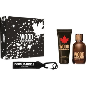 Dsquared2 Wood for Him Комплект (EDT 100ml + SG 100ml + Key Ring) за Мъже