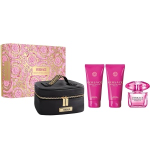 Versace Bright Crystal Absolu Комплект (EDP 90ml + BL 100ml + SG 100ml + Bag) за Жени - Img 1