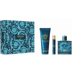 Versace Eros Parfum Комплект (Parfum 100ml + Parfum 10ml + SG 150ml) за Мъже