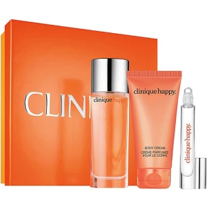 Clinique Happy Комплект (EDP 50ml + Body Cream 75ml + EDP Roll-On 6ml) за Жени