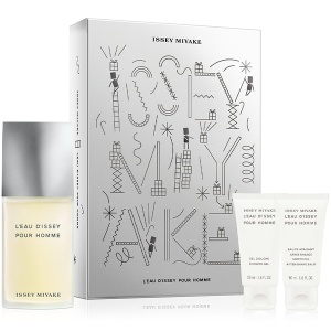 Issey Miyake L'Eau D'Issey Pour Homme Комплект (EDT 125ml + AS Balm 50ml + SG 50ml) за Мъже - Img 1