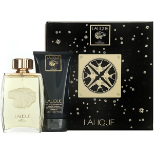 Lalique Pour Homme Lion Комплект (EDP 125ml + SG 150ml) за Мъже
