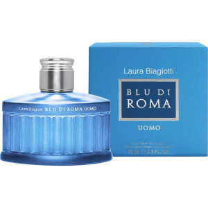 Laura Biagiotti Blu Di Roma Uomo EDT 125ml за Мъже БЕЗ ОПАКОВКА - Img 5