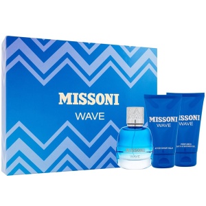 Missoni Missoni Wave Комплект (EDP 50ml + After Shave Balm 50ml + SG 50ml) за Мъже