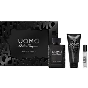 Salvatore Ferragamo Uomo Signature Комплект (EDP 100ml + EDP 10ml + SG 100ml) за Мъже