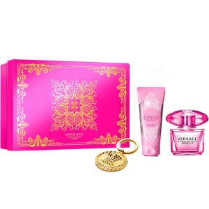 Versace Bright Crystal Absolu Комплект (EDP 90ml + BL 100ml + Ключодържател) за Жени - Img 1