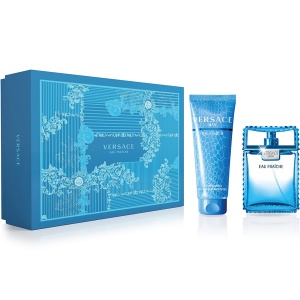 Versace Man Eau Fraiche Комплект (EDT 100ml + SG 150ml) за Мъже