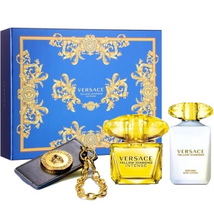 Versace Yellow Diamond Intense Комплект (EDT 90ml + BL 100ml + Ключодържател) за Жени