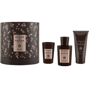 Acqua di Parma Colonia Sandalo Комплект (EDC Concentree 100ml + SG 75ml + Candle 65gr) за Мъже - Img 1